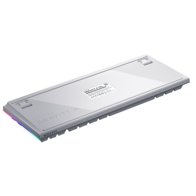 Клавіатура ігрова Hator Gravity X TKL механічна 87 клавіш USB Orange Switch White (HTK551UA) - зображення 5