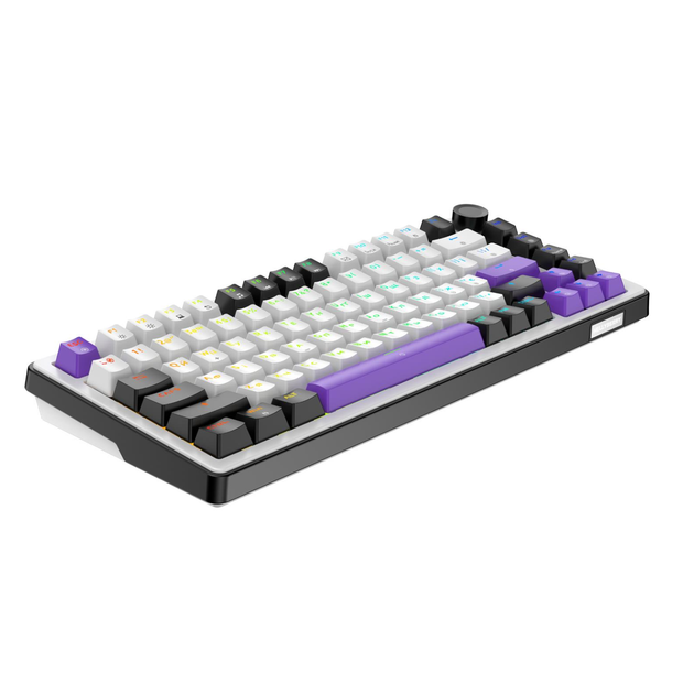 Клавіатура ігрова Hator Hellyberry HK75 механічна 75 клавіш USB Hellyberry Switch White/Violet - зображення 5