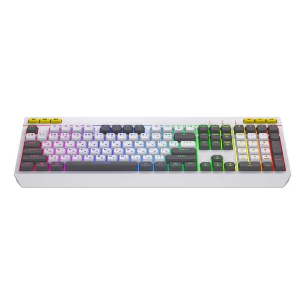 Клавіатура ігрова Hator Icefall мембранна 115 клавіш USB RGB White (HTK405UA) - зображення 3