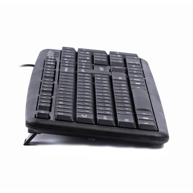 Клавиатура проводная Gembird KB-103-UA мембранная 104 клавиши 1.4 м PS/2 Black - изображение 4