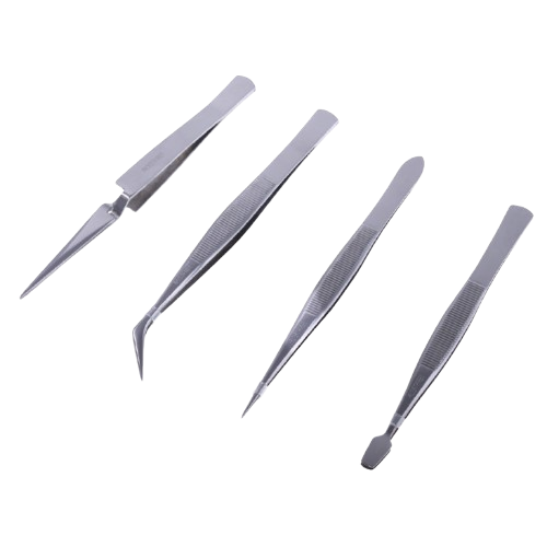 Набор из 4 пинцетов Pro'sKit 808-389 сталь нержавеющая AISI 304 110 - 120 мм - изображение 2
