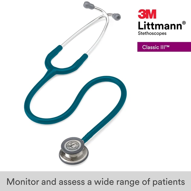 Стетоскоп 3M Littmann Classic III 69см Синій Б/В k1 - зображення 2