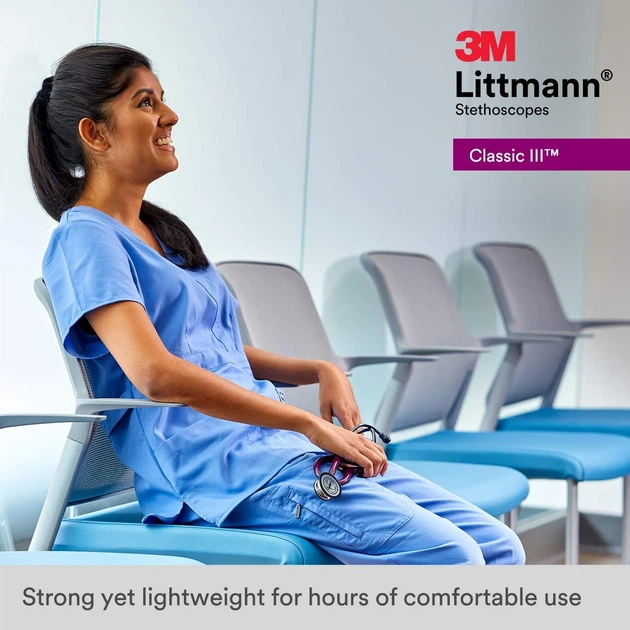 Стетоскоп 3M Littmann Classic III 69 см Чорний k1 - зображення 8