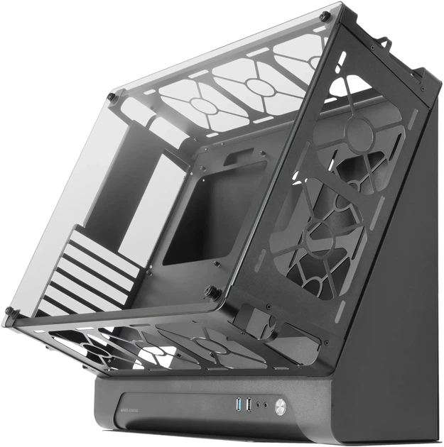 Корпус Mars Gaming MCB (Custom Premium Edition) / Без БЖ / ATX / Підтримка GPU до 455 мм / Чорний - зображення 2