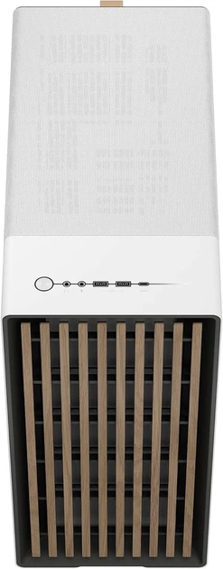 Корпус Fractal Design North Chalk White TG Clear / Mid Tower / ATX / Дуб / 2x140mm PWM / USB-C / Без БП / Белый - изображение 4