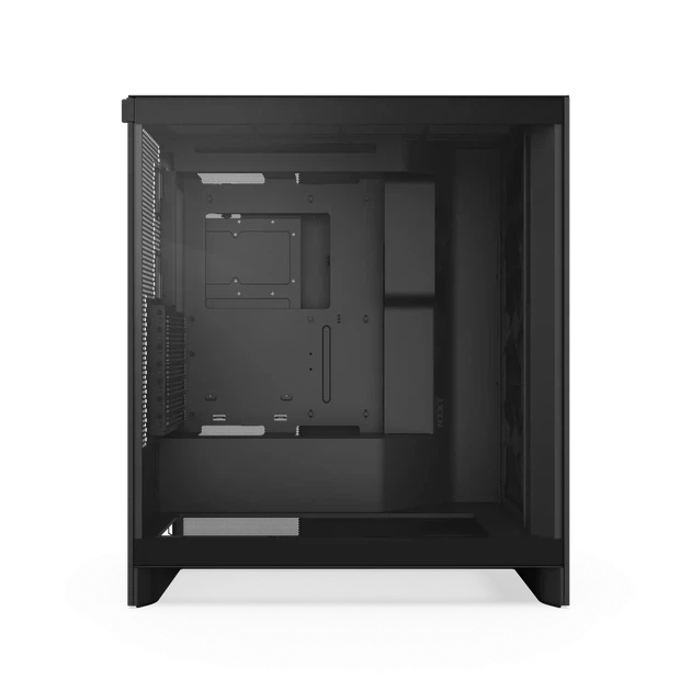 Корпус NZXT H7 Flow All / Mid-Tower / ATX, E-ATX / RGB / 3x120мм вент. / Скляне вікно / Чорний - зображення 6