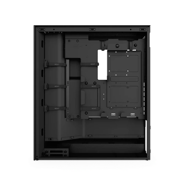 Корпус NZXT H7 Flow All / Mid-Tower / ATX, E-ATX / RGB / 3x120мм вент. / Скляне вікно / Чорний - зображення 7
