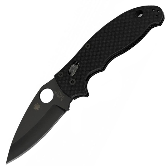 Ніж складний Spyderco Manix 2 Black Blade (довжина: 204мм, лезо: 86мм), чорний - изображение 1