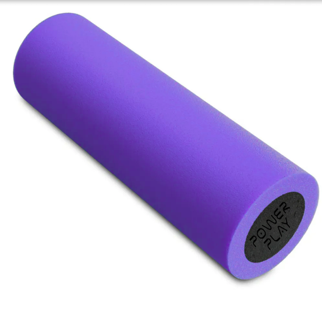 Масажний ролик (роллер) гладкий PowerPlay 4021 Fitness Roller Чорно-фіолетовий (30x15см.) - Фото 3 Масажний ролик (роллер) гладкий PowerPlay 4021 Fitness Roller Чорно-фіолетовий (30x15см.) - изображение 3