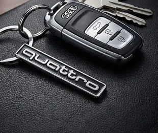 Брелок для ключей металлический ауди AUDI Quattro - Фото 6 Брелок для ключей металлический ауди AUDI Quattro - изображение 6