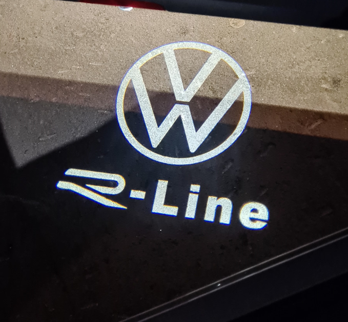 Подсветка дверей Volkswagen проекция для фольцваген WV Rline 4 штуки четыре двери стеклянная линза - изображение 8