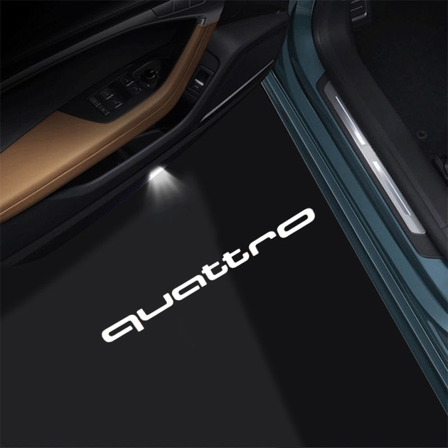 Підсвітка дверей проєкція для Audi (ауді) Quattro 2 штуки - зображення 6