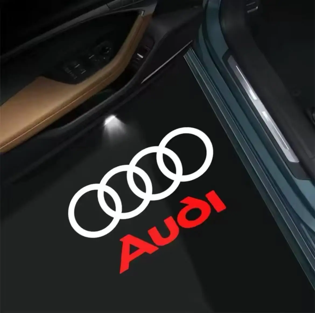 Підсвітка дверей проєкція для Audi (ауді) 2 штуки - зображення 4