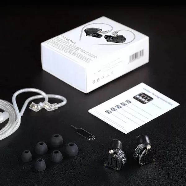 Вакуумні навушники KZ ZS10 Pro 2 гібридні з 10 драйверами та