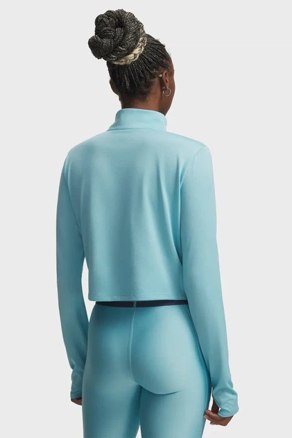 Жіноча блакитна спортивна кофта Tech Branded 1/2 Zip Under Armour SM 6009988-425 - изображение 2