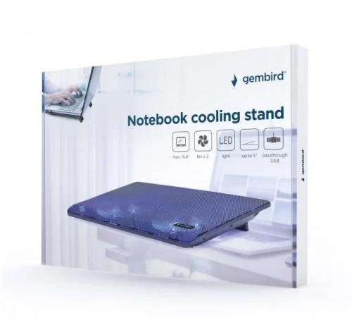 Подставка для ноутбука до 15.6" Gembird NBS-2F15-05 Black - Фото 6 Подставка для ноутбука до 15.6" Gembird NBS-2F15-05 Black - изображение 6
