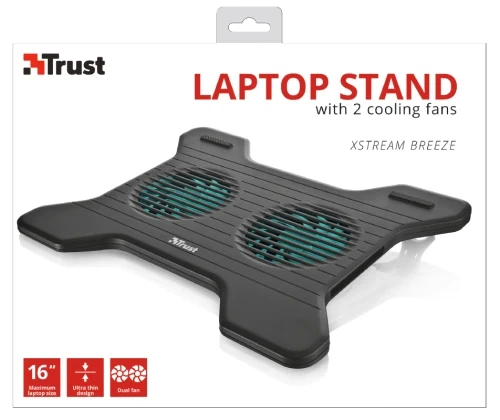 Подставка для ноутбука до 16" Trust Xstream Breeze Black (17805) - Фото 7 Подставка для ноутбука до 16" Trust Xstream Breeze Black (17805) - изображение 7