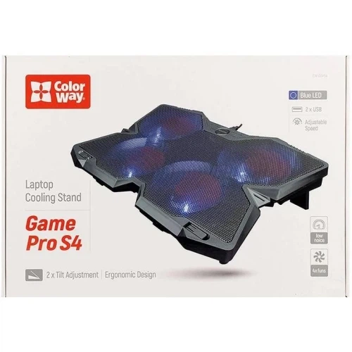 Підставка для ноутбука до 17" ColorWay Game Pro S4, Black (CW-CGPS4) - зображення 9