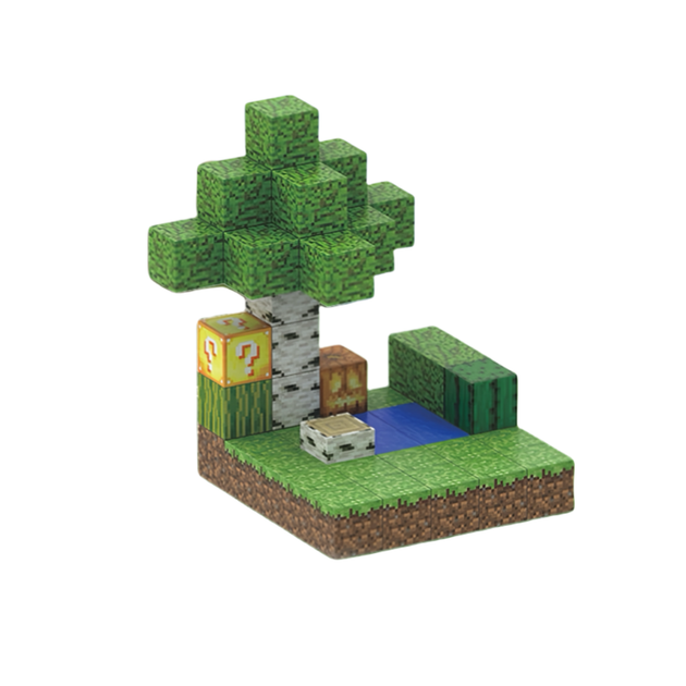 Магнітний конструктор Minecraft Міні-ліс 48 деталей тематичний набір кубиків - Фото 1 Магнітний конструктор Minecraft Міні-ліс 48 деталей тематичний набір кубиків - зображення 1