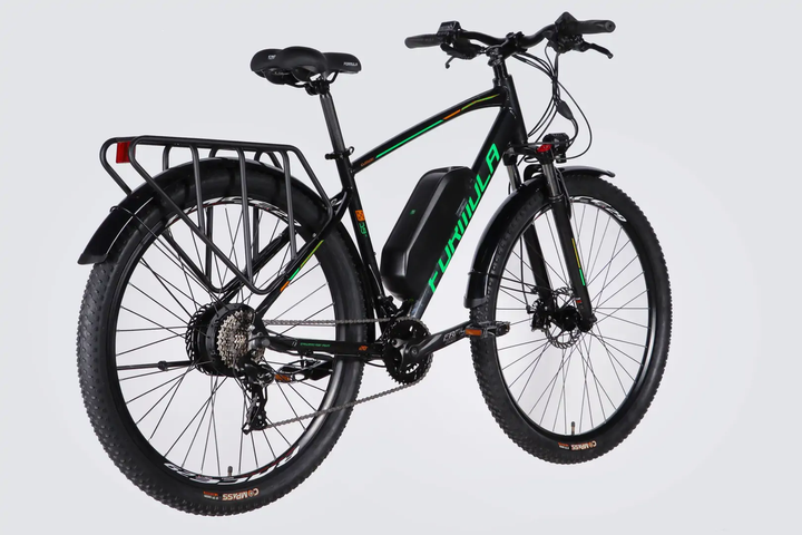 Велосипед с электроприводом 29" AL Formula eCURSOR MAN DD CS рама-21" 48В 13А*ч 500Вт черно-зеленый 2026 - изображение 3