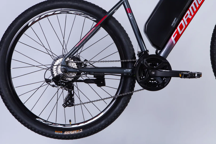 Велосипед з електроприводом 29" AL Formula eF-1 DD CS рама-21" 48B 17.5А*г 500Вт червоно-сріблястий 2026 - зображення 5