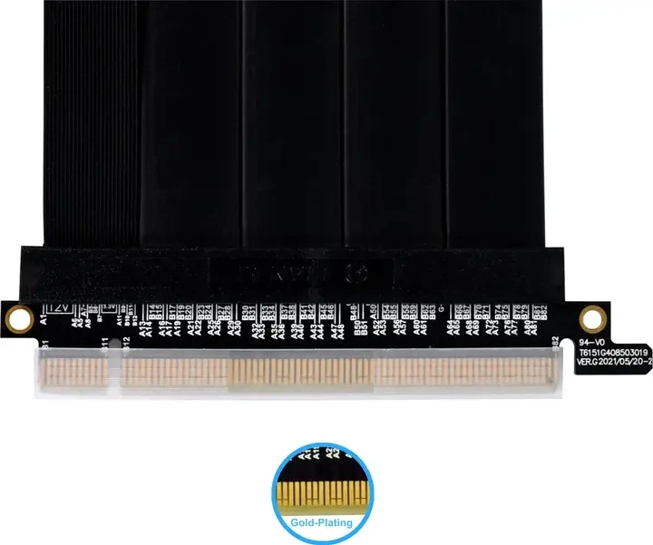 Райзер Lian Li PCIe 4.0 Riser Cable 600mm Black (G89.PW-PCI-4-60X) - зображення 2