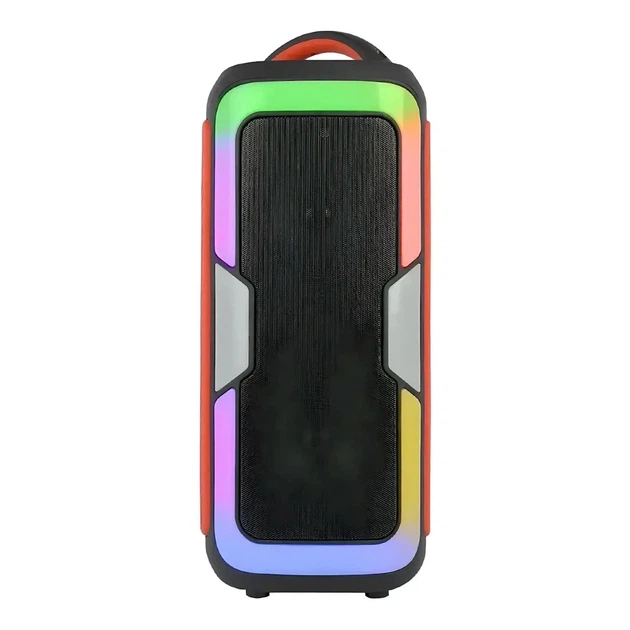 Портативна Bluetooth колонка Singer з мікрофоном, RGB підсвіткою, FM-радіо, USB, AUX, microSD для вечірок і караоке - зображення 3