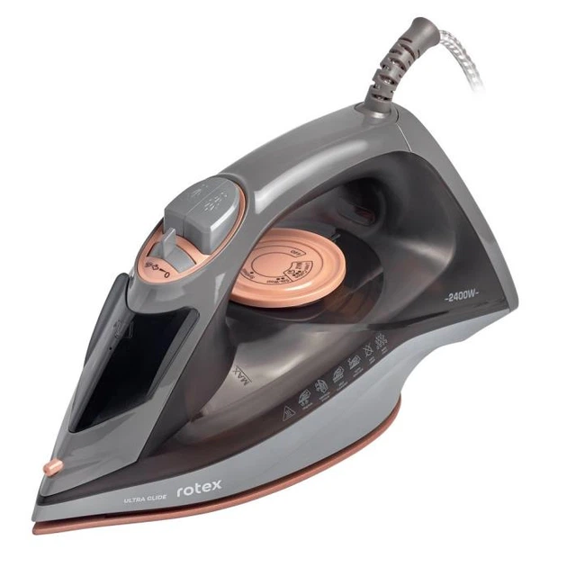 Мощный утюг Rotex Ultra Glide 2600 Вт с системой капля-стоп и паровым ударом - изображение 2