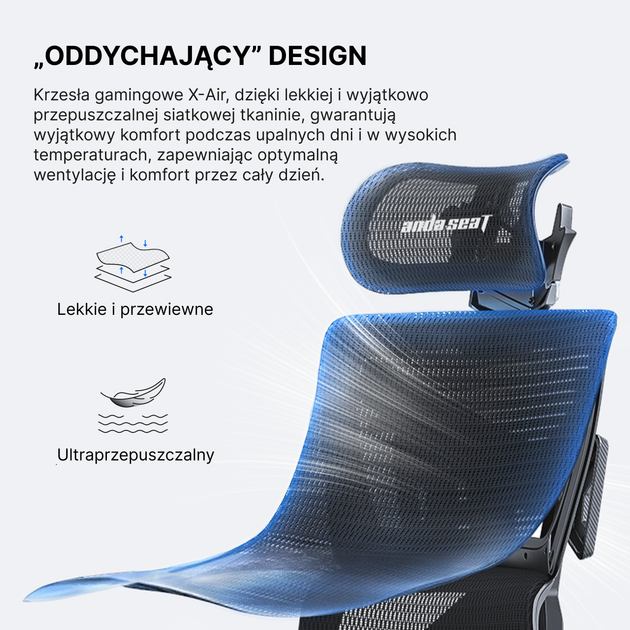 Fotel gamingowy Anda Seat X-Air Pro XL Mesh Space Black (AD-WY-01-BBB-B01) - Zdjęcie 14 Fotel gamingowy Anda Seat X-Air Pro XL Mesh Space Black (AD-WY-01-BBB-B01) - obraz 14