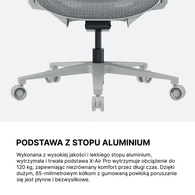 Fotel gamingowy Anda Seat X-Air Pro XL Mesh Ash Gray (AD-WY-01-GGF-G01) - Zdjęcie 17 Fotel gamingowy Anda Seat X-Air Pro XL Mesh Ash Gray (AD-WY-01-GGF-G01) - obraz 17