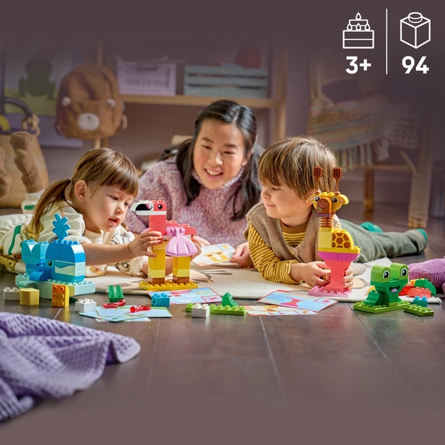 Конструктор LEGO DUPLO Town Гра з побудови тварин 94 деталі (10472) - зображення 3