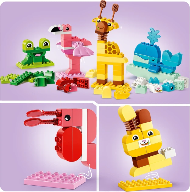 Конструктор LEGO DUPLO Town Гра з побудови тварин 94 деталі (10472) - зображення 6