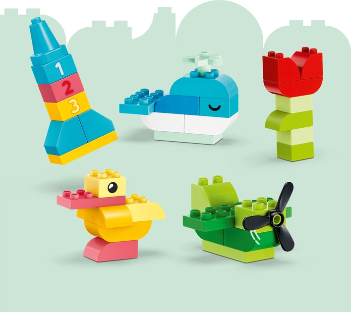 Конструктор LEGO DUPLO Коробка кубиків для яскравих творчих збірок 80 деталей (10479) - зображення 5