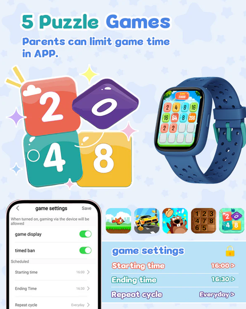 Детские смарт-часы TICTIKY Stellar 2 Kids с GPS/трекером активности | Фитнес-часы с играми, родительским контролем - изображение 2