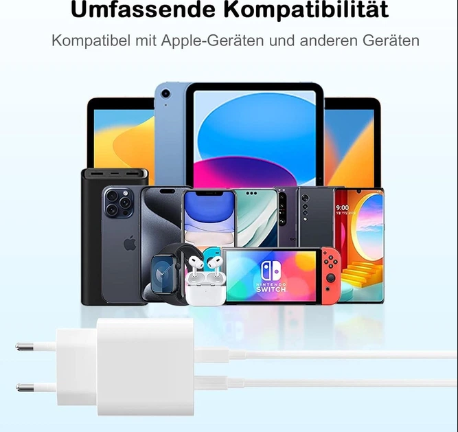 Зарядное устройство MFi 20W PD для iPhone (2 шт) + USB-C to Lightning кабель 2м, быстрая зарядка iPhone 14/13/12/11 - Фото 2 Зарядное устройство MFi 20W PD для iPhone (2 шт) + USB-C to Lightning кабель 2м, быстрая зарядка iPhone 14/13/12/11 - изображение 2