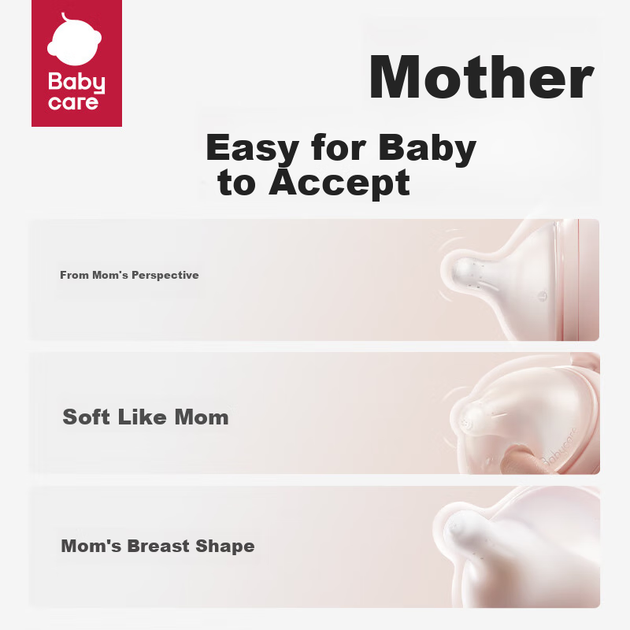 Бутылочка Babycare Mimic Breastfeeding Series с наклонным дизайном 240 мл Голубой - Фото 4 Бутылочка Babycare Mimic Breastfeeding Series с наклонным дизайном 240 мл Голубой - изображение 4