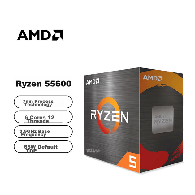 Процессор AMD Ryzen 5 5600 (R5) 7 нм, 6 ядер, 12 потоков, максимальная частота в режиме Boost до 4,4 ГГц, AM4, коробочная конфигурация для плавной игры в Valorant/CSGO. - изображение 4