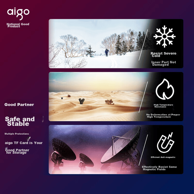 Карта пам'яті Aigo microSDXC 128GB UHS-I U3 V30 A1 (T1JD) - зображення 3