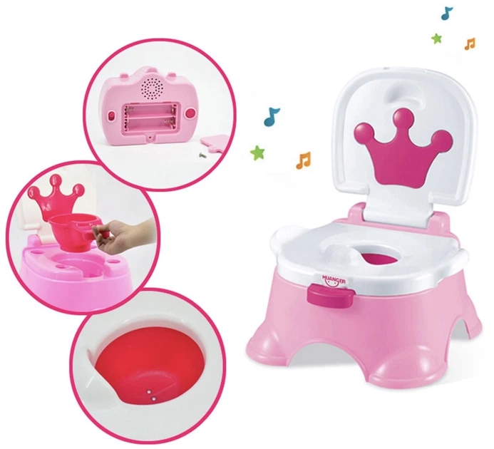 Pierwszy nocnik dziecięcy Woopie Baby 3w1 z muzyką – Krzesełko Podest (46033) (5904326946033) - obraz 2