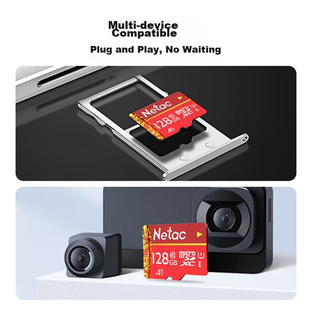 Карта пам'яті Netac Classic microSDXC 128GB Class 10 UHS-I U1 A1 - зображення 3