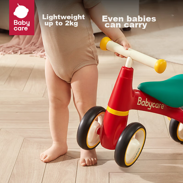 Дитячий балансувальний велосипед Babycare, дитячий балансувальний велосипед без педалей, ковзаючий велосипед, триколісний велосипед, ходунки, подарунок на перший день народження, Luola Red - зображення 2