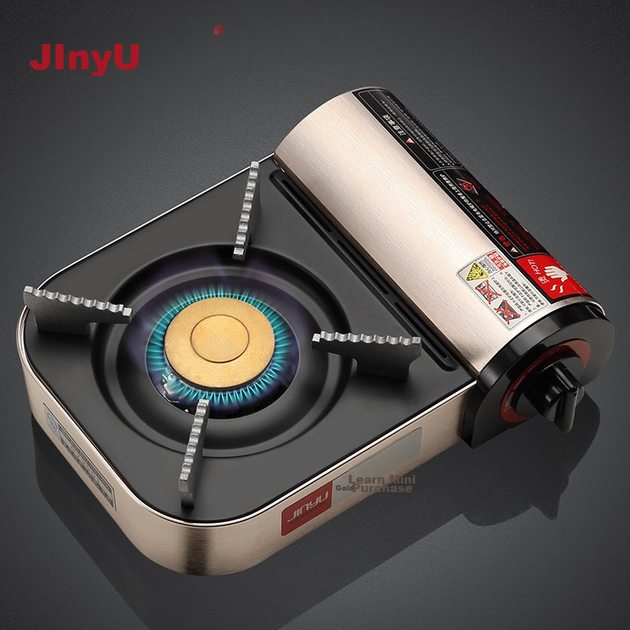 Миниатюрная портативная газовая плита Jinyu для кемпинга и использования на открытом воздухе. - Фото 4 Миниатюрная портативная газовая плита Jinyu для кемпинга и использования на открытом воздухе. - изображение 4