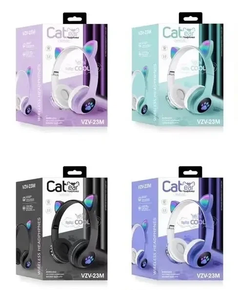 Беспроводные LED наушники с кошачьими ушками Cat VZV-23 M - изображение 5
