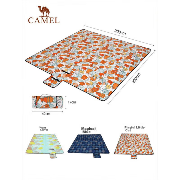 Коврик CAMEL A9SFSY007 для улицы/пикника/палатки, с котом - изображение 5