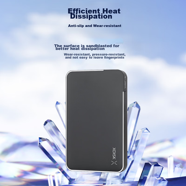 Внешний жесткий диск Xiaopan (XDISK) 500 ГБ USB 3.0 серии X, 2,5 дюйма, темно-синий, деловой и модный дизайн, для резервного копирования файлов и данных, высокоскоростной, портативный, стабильный и долговечный. - изображение 5
