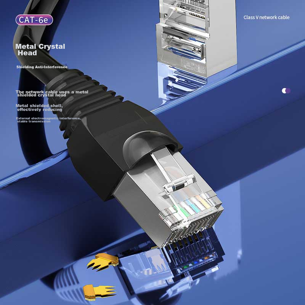Патч-корд SHOCHAN Cat 6 1 Гбіт/с подвійне екранування 30 м (SQ-WS89X) - Фото 11 Патч-корд SHOCHAN Cat 6 1 Гбіт/с подвійне екранування 30 м (SQ-WS89X) - зображення 11