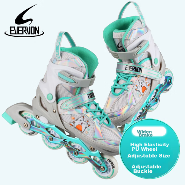 Ролики EVERVON EV088 детские раздвижные с защитой, размер S - изображение 6
