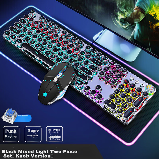 Комплект проводной EWEADN TK100 Punk USB Black - изображение 2