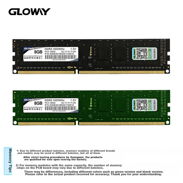 Модуль оперативной памяти Gloway 8 ГБ DDR3 1600 для настольного компьютера, чипы премиум-класса Zhanjiang Piao CL11 AI, аксессуар для компьютера. - изображение 2