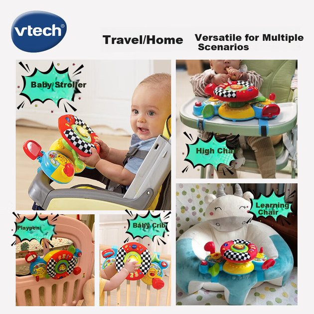 Набір VTech іграшковий для новонароджених «кермо», подарунковий, для 1 року - зображення 3